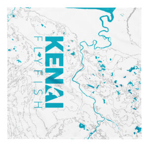 Kenai Fly Fish - Kenai River Map - All-over print bandana