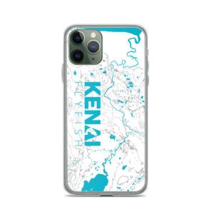 Kenai Fly Fish - Kenai River Map - Clear Case for iPhone®